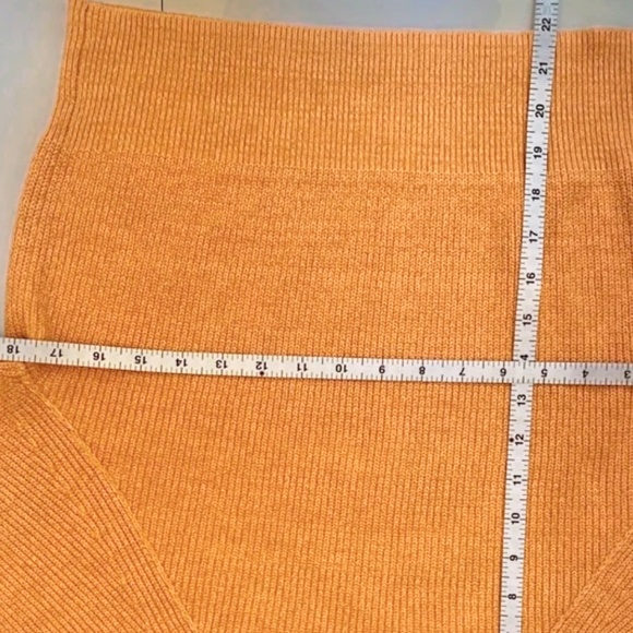 Free People Mock Neck Pullover Sweater Orange Zest Size XS - Picture 11 of 12